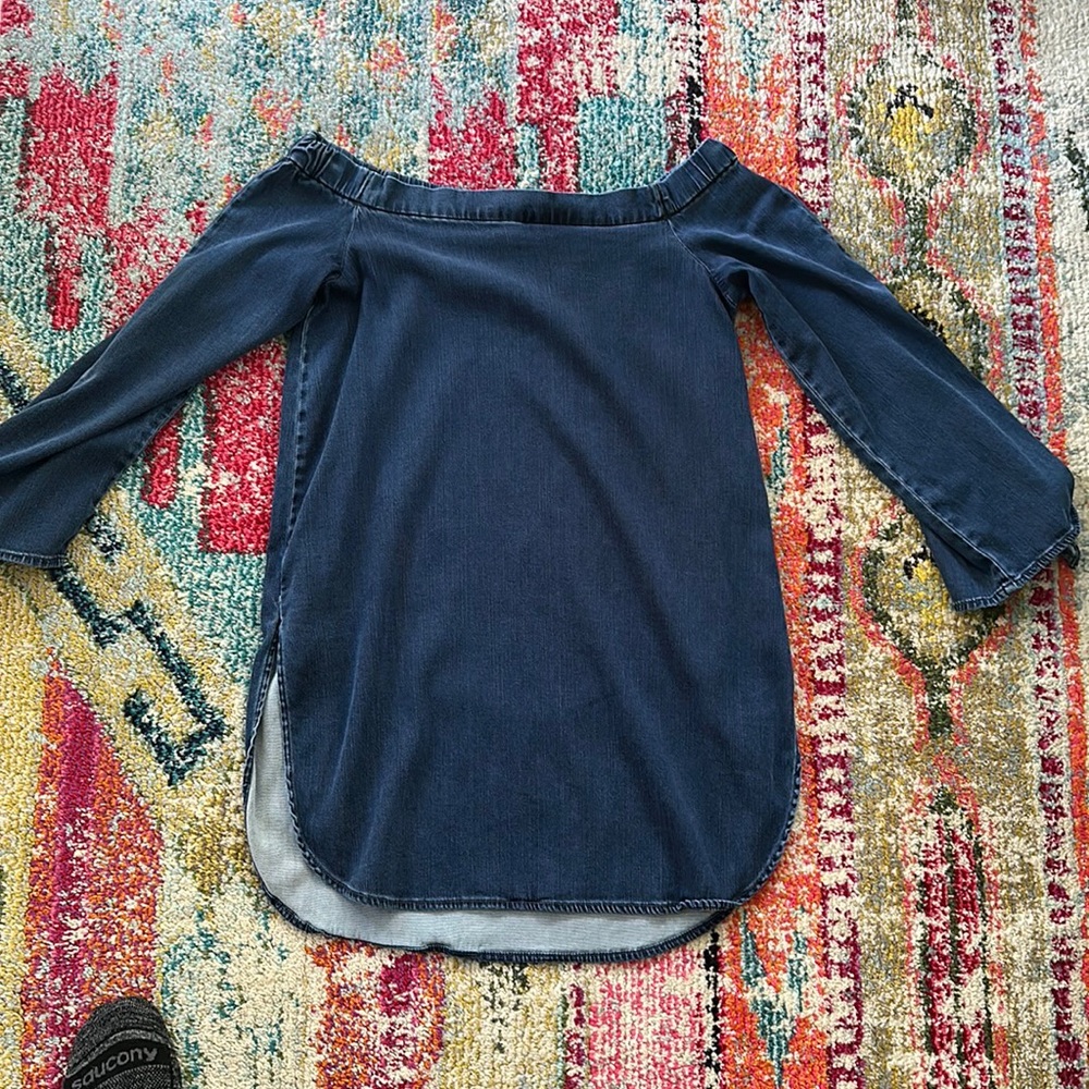 WHBM off-the shoulder tunic